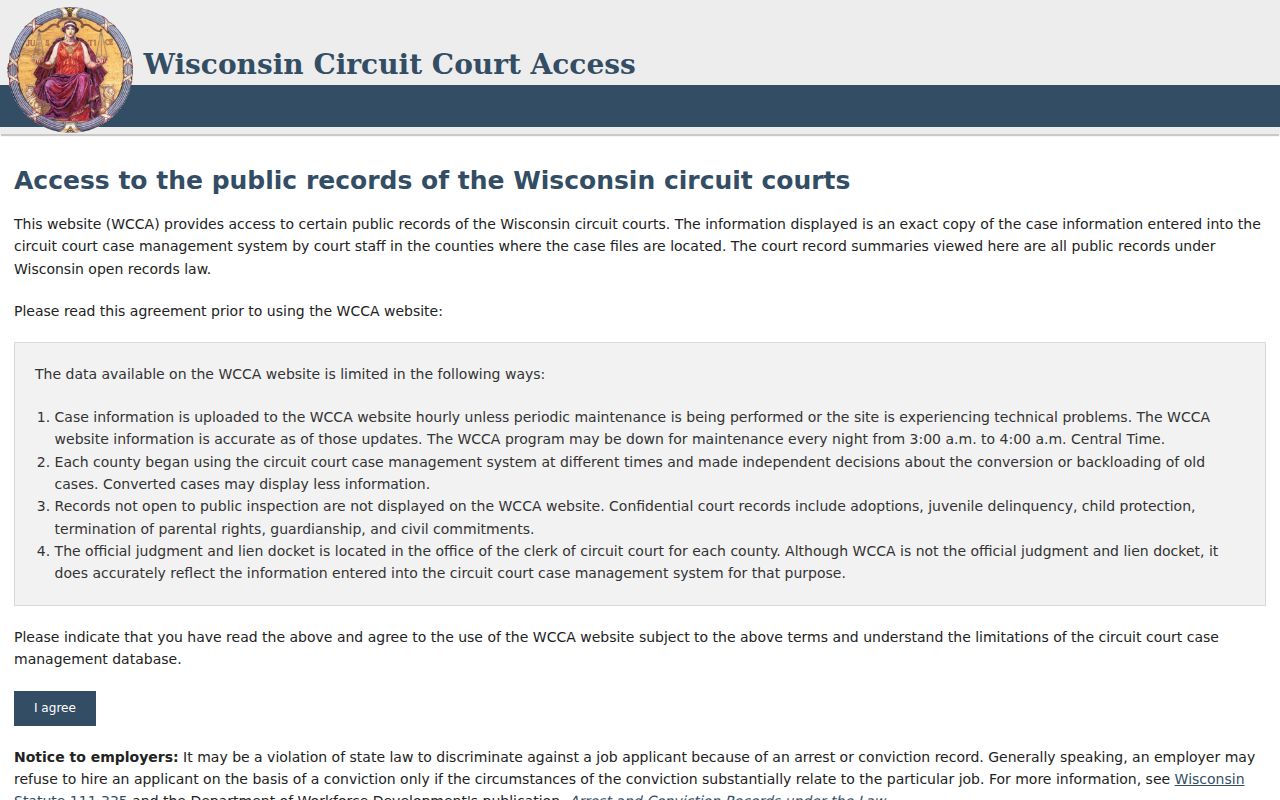 Grant County docket search WCCA public access source